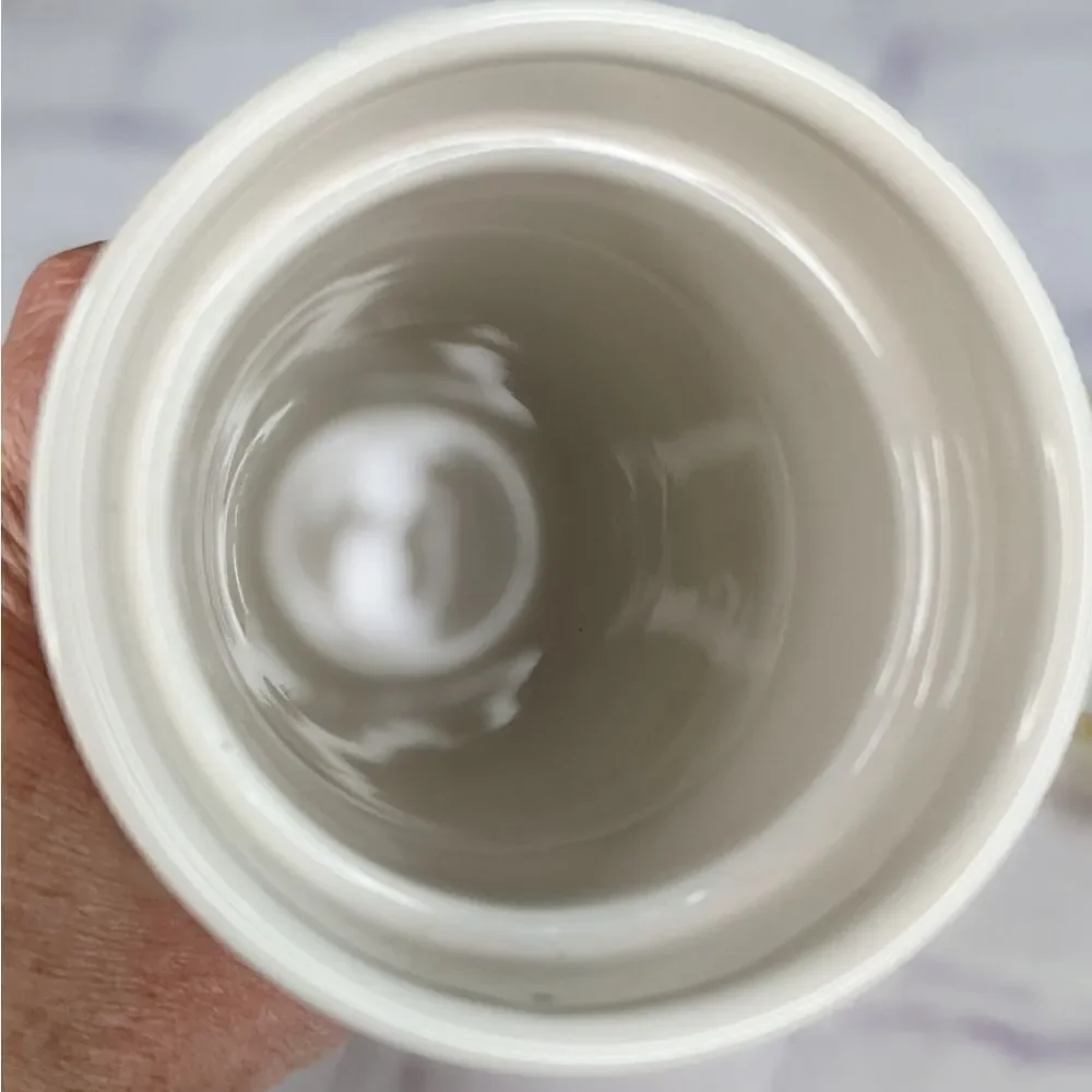 Rae Dunn FAITH Ceramic Travel Tumbler Mug with Lid